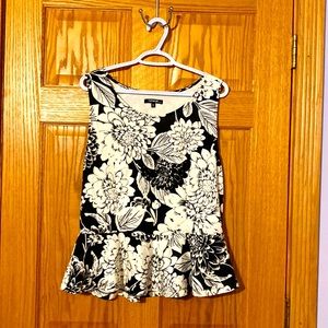 Black and White floral top by George